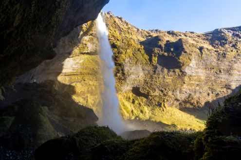 Kvernufoss Waterfall viewpoint